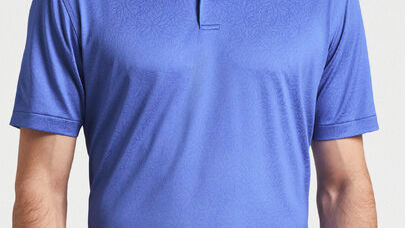 Daze Floral Performance Jacquard Polo